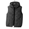 Men's Vests Printemps automne hommes coupe-vent sans manches casual gilet manteaux hommes solide matelassé gilet gilet hommes gilet à capuche grande taille 8XL YQ231031