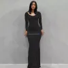Artı Boyut 3xl Bayan Dreses Kadın Skims Silindiriciler Seksi Vücut Kiyim Seksi Elbise Sıradan İnce Sling Home Kadın Uzun Kollu Sonbahar Giysileri