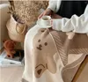 Knit Blanket Swaddling Blankets for Baby Newborn Babies Accessories Bear Children's Winter Warm Bed Cover Bedding Manta Bebe