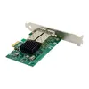 82576EB PCI-E X1 Gigabit Dual Port Ethernet SFP Оптоволоконная сетевая карта Адаптер серверного контроллера