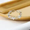 Cluster Rings Selling Large Flower For Women Men Open Finger Girls Christmas Gifts 2023