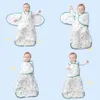 Sleeping Bags Baby Sleeping Bag Wearable Blanket born Swaddle Wrap Sack Gauze Bamboo Cotton Spring 1Tog Sleep Bag Changing Diaper 0-24M 231031