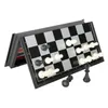 Jeux d'échecs Jeu de dames de backgammon d'échecs magnétiques Jeu de société pliable sur route Jeu d'échecs international 3 en 1 Jeu de société portable d'échecs pliants 231031