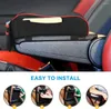 Car Seat Covers Armrest Cushion Cover With Storage Pouch Memory Foam Center Console Box Pad Protector PU Leather Interior Supplies