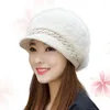 Berets Creative Outdoor Knitted Hat Cold Protection Fashion Women Stylish Warmer Cap Ladies