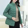 Kadınlar trençkotlar açık ve ince yastıklı ceket sonbahar kış Kore versiyonu gevşek kısa koru giysi