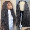 Synthetic Wigs 32 Inch Water Wave Lace Frontal Human Hair For Black Women Wet And Wavy Loose Deep Closure Wig Drop Delivery Products Dhjtk