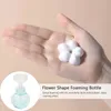 液体ソープディスペンサーフラワースパークリングボトルクレンザーバブルカップポータブルミルク泡立ちバブラートップPPマテリアルトラベルスキンケア