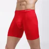 Sous-vêtements hommes sous-vêtements modaux jambe longue Boxer tronc Sport respirant poche de renflement slips hommes vêtements de nuit Shorts bas mode Linge262R