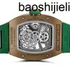 RichasMiers Watch Ys Top Clone Factory Watch Carbon Fiber Automatic Watch Clone Flywheel 17-01 Manual Gold WristwatchHDXQJDW7