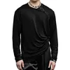 Stage Wear 2023 Latin Dance Tops For Men Diagonal Collar Button Shirts Samba Chacha Modern Practice Clothes DQS13984