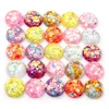 40 -stcs 12 mm mix kleuren ster rond maan stijl platte back hars cabochon voor armband oorbellen accessoires sieraden makelie bevindingen componenten