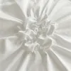 Conjuntos de ropa de cama Conjunto de flores de giro tridimensional de alta calidad Queen Pinch Manualidades plisadas Funda nórdica Conjuntos de manta doble 231030