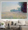 Champ d'avoine (Oat Field) by Claude Monet Oil on Canvas Painting Reproduction Hand Painted No Framed Home Decor Art Craft