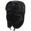 Bérets de haute qualité Ushanka Chapeau 2023 Thermo Hiver Fausse Fourrure Femmes Bomber Chapeaux Chaud Rose Ski Oreillettes Masque Soviétique Casquette Russe