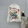 Naszyjnik SWEATER MĘŻCZYZNA KOBIETA Bluza luksusowy projektant okrągły bluza z kapturem 1 V Graffiti długie rękaw Tshirt męski płaszcz pullover s-2xl