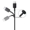 4ft 1.2m Typ C USB C Snabbladdare Cables Cord Line Data Laddningskabel för Samsung S8 S10 S20 S21 S22 HTC Xiaomi med detaljhandeln