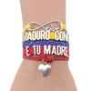 Ножные браслеты Infinity Love Венесуэла Браслет MADURO CONO E TU MADRE Очаровательные кожаные браслеты ручной работы Браслеты для женщин и мужчин Jewe299H