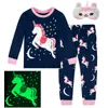 Pyjama voor kinderen meisje peuter eenhoorn skelet Halloween nachtkleding baby schattig carnaval Pijama Unicornio Infantil 231030