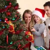 Decorações de Natal Papai Noel Boneca Fácil Montar Escada de Escalada Elétrica com Música Pingente Brinquedo para Crianças Presente de Natal 231030