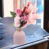 Flores decorativas vaso de cerâmica simulação flor decoração festa falso goblincore quarto adorno casamento arranjo nórdico