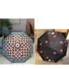 Luxury G Umbrella Designers Three Folding Umbrella Automatic Umbrella All Weather Umbrella Portable Parasol Sunshade Ultraviolet Proof