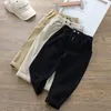 Hosen Baby Junge Mädchen Lose Hosen Mode Koreanischen Stil Casual Solide Frühling Herbst Kinder s für 1 6 Jahre 231031