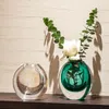 Vases Élégant Vase Décor À La Maison Original Extérieur Rond Moderne Verre Unique Européen Minimaliste Nordique Transparent Jarron