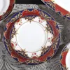 Zestawy naczyń stołowych Ceramiczne małe luksusowe potrawy i miski z kości China Combination Zestaw stolików Europejski danie na danie domowe prezent domowy