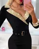 Casual Dresses Women's Slim Fit Half kjol 2023 Säljer Fashion Flash Contrast Sequin Butterfly Tight Dress