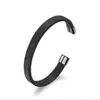 Bangle Fashion Women's Bracelet Titanium Steel Mesh C Shape Elastic Stainless Bracelet/Factory Direct Sale