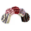 Wool Knitted Striped Winter Hat Baby Girls Newborn Warm Woolen Color Bonnet Blue Red Wihite Stripe Knit Beanie Infant Skullcap