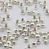 500pcs lot Silver Plated Round Ball Alloy Beads Spacer Beads For Jewelry Making Accessories DIY 3 4 5 6 8mm196Z