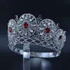 Coroa de strassina Miss Crowns de beleza para concurso de concurso de concurso privado Círculos redondos personalizados Jóias de cabelo de casamento MO228 Y2221S