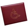 Titulaires de cartes handicapés porte-badge bleu portable permis couverture d'affichage pratique hologramme protection sûre manchon de document