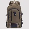 Mochila masculina lona grande capacidade mochila explosão cor sólida mochilas moda casual viagem esporte saco