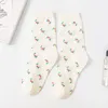 Women Socks Cartoon Fruits Print Cotton Cute Funny Short Food Patterned Breathable Art Ankle Hipster Sporty