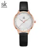 Zatrzymuje Women Watches Wysokiej jakości Business Luxury proste wodoodporne kwarcowe skóra 31 mm zegarek Montre de Luxe Prezenty A16