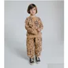Zestawy odzieży Nununi Dzieci Zeinące i zimowe Sweter Spodnie 230411 Drop Permit Baby Dzieci Dhsmt