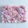 Forniture di nozze decorazione di sfondo Muro di fiori di simulazione di plastica di fiori di seta di peonia di rosa ortensia