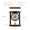 Zegary stołowe retro zegar drewniany cichy wahadłowy pulpit vintage salon dom do dekoracji luksusowe akcesoria antyków