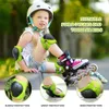 Skate Protective Gear Kids Knee Pads Elbow Pads Guards Skydd Gear Set Safety Gear for Roller Skates Cycling BMX Bike Skateboard Skatings Scooter Q231031