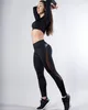 Yoga kläder 2023 mode sexig svart fitness leggings kvinnors gym som kör sportbyxor träning lapptäcken byxor
