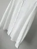 Женские блузки, женская модная шелковая хлопковая белая тонкая блузка с длинным рукавом, элегантная женская универсальная рубашка с воротником-стойкой, однотонные топы, рубашки
