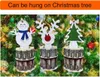 Wood Christmas Unique Money Holder For Cash Money Gift Holder Ornaments Reindeer Snowman Christmas Tree Desktop Hanging Pendant