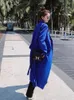 Женские костюмы в британском стиле, элегантные модные женские длинные синие пиджаки, плащ 2023, весенне-осенний женский тонкий повседневный пиджак, верхняя одежда
