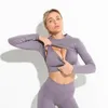 Yoga Outfit 2 Piece Yoga Set Gym Roupas Mulheres Threaded Tracksuit Crop Top Sutiã Cintura Alta Leggings Workout Roupas para Mulheres Terno Esportivo 231031