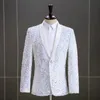 Men's Suits Blazers Men's Dress Fantasy Sequins Fashion Stage Performance Suit Host Singer Colorful Coat Only Blazer 231030