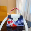 Famoso designer de luxo bolsa de couro bolsa feminina bolsa de ombro clássico crossbody sacola nova morango graffiti paris moda feminina axilas compras borse bolsa