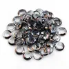 Perles rondes en verre de cristal à grand trou, entretoise de 8/10/14mm, pour la fabrication de bijoux, accessoires de couture, bijoux à la mode, vente en gros